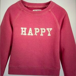 Pink 'Happy' Sweatshirt